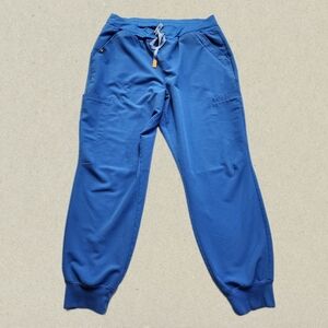 Figs Women's Blue Zamora Jogger Scrub Pants Size Large